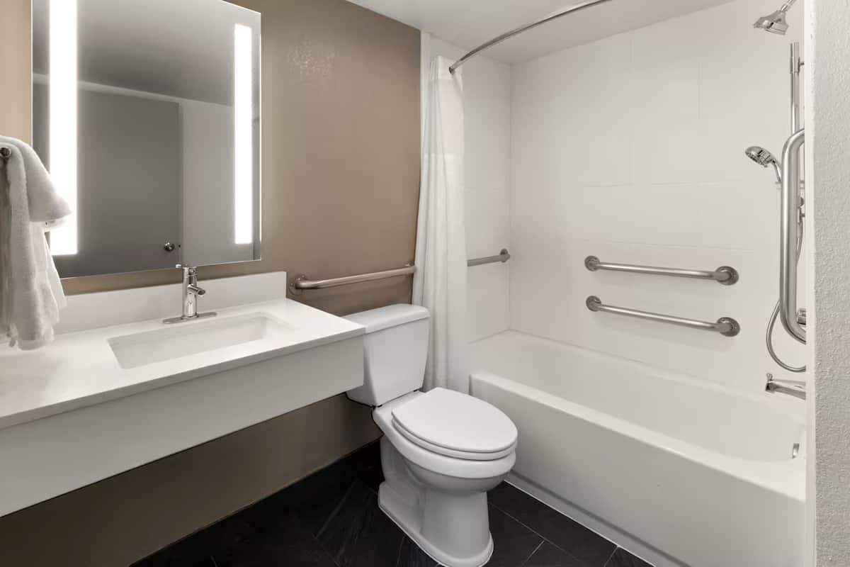 Standard Room, 1 Katil Raja (King), tab mandi mudah diakses (Mobility) | Meja, ruang kerja komputer riba, seterika/papan seterika