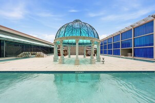 Seasonal outdoor pool, cabanas (surcharge), pool umbrellas