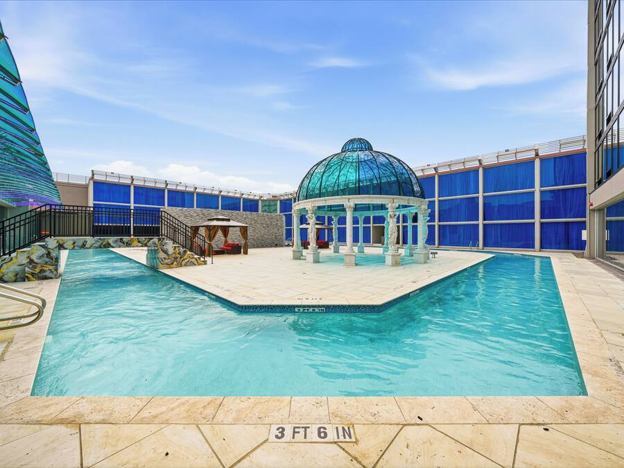 Seasonal outdoor pool, cabanas (surcharge), pool umbrellas