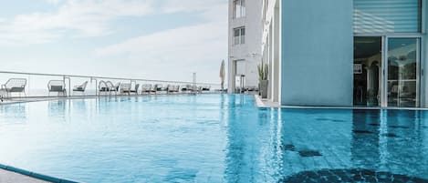 Indoor pool, seasonal outdoor pool