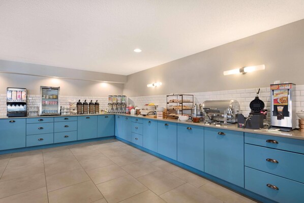 Free daily self-service breakfast 