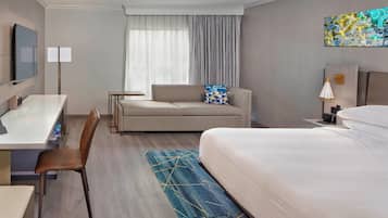 Premium bedding, down duvets, pillow-top beds, in-room safe