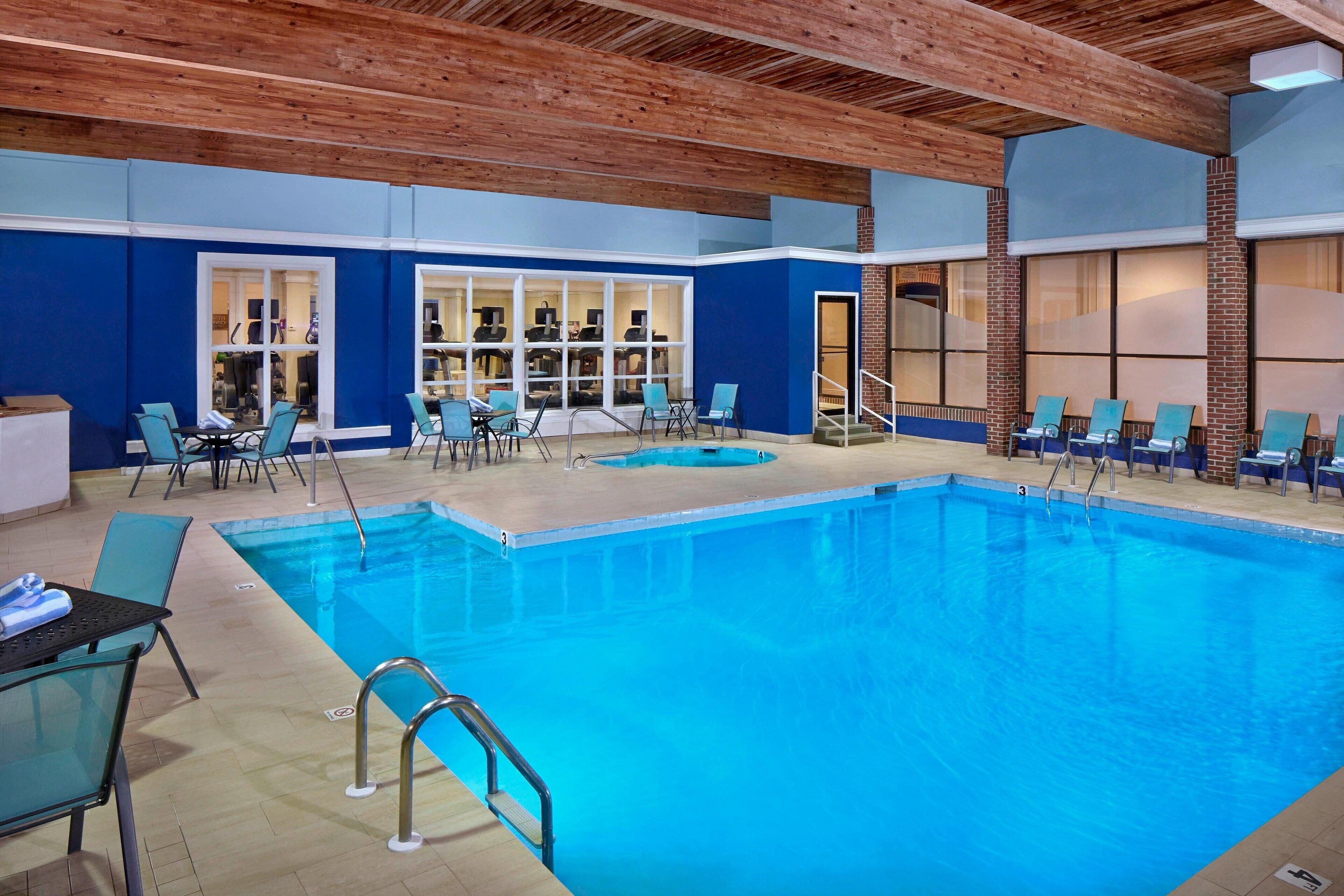 Indoor pool, seasonal outdoor pool
