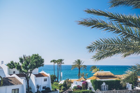 Vue sur la plage ou l’océan