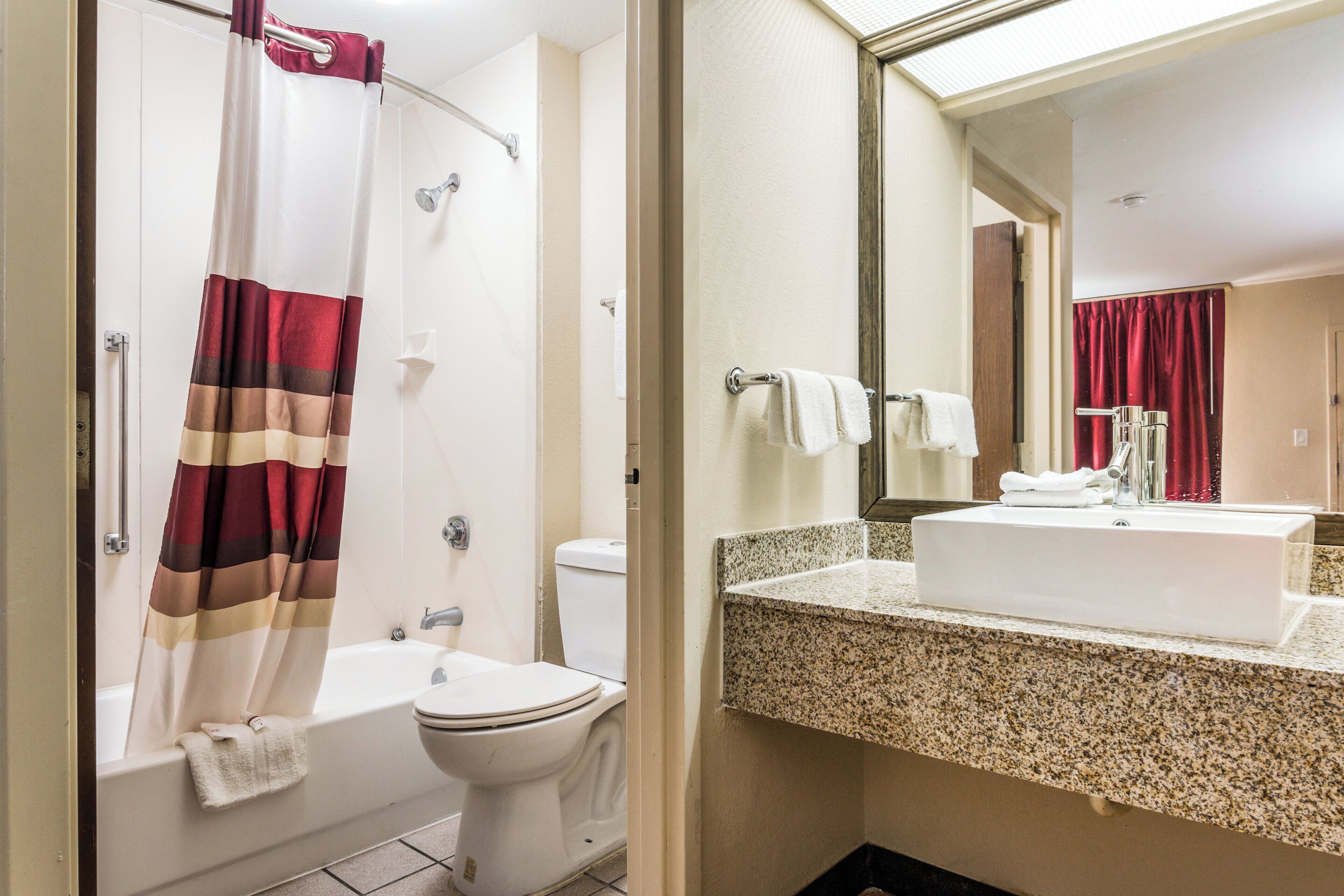 In-room safe, desk, blackout drapes, cribs (free)