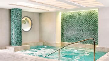 Sauna, hot tub, steam room, deep-tissue massages, sports massages