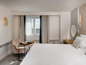 Premium bedding, pillowtop beds, free minibar items, in-room safe