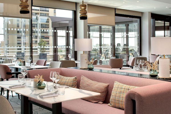 Breakfast, lunch, dinner served; Mediterranean cuisine, pool views