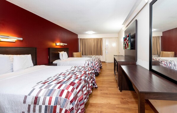 Blackout drapes, iron/ironing board, free cribs/infant beds, free WiFi