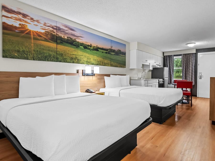 Deluxe Suite, 2 Queen Beds, Non Smoking | In-room safe, desk, iron/ironing board, free WiFi