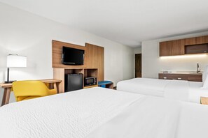 Deluxe Suite, 2 Queen Beds, Non Smoking | In-room safe, desk, iron/ironing board, free cots/infant beds