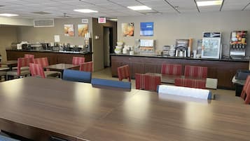 Free daily buffet breakfast