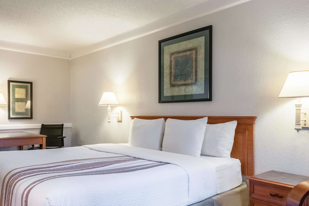 Room, 1 King Bed, Accessible (Mobility/Hearing Impaired Accessible) | Premium bedding, desk, laptop workspace, iron/ironing board
