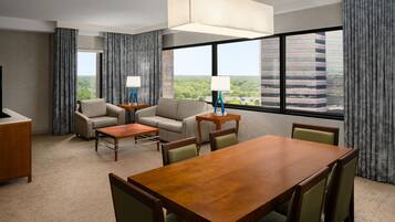 49-inch flat-screen TV with cable channels, TV, pay movies