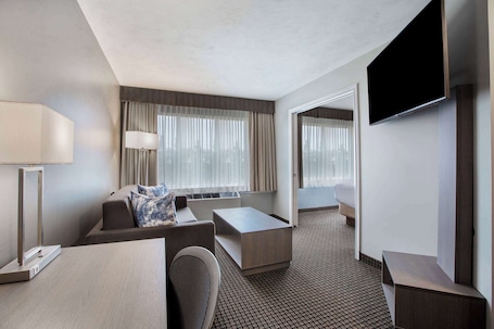 Suite, 2 Queen Beds, Non Smoking (One-Bedroom) | In-room safe, desk, iron/ironing board, free cribs/infant beds