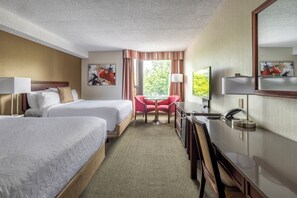 Standard Room, 2 Double Beds | Premium bedding, desk, blackout drapes, iron/ironing board