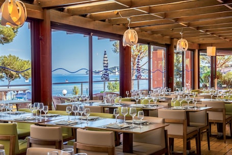 Breakfast, lunch, dinner served; Regional cuisine, ocean views . Hôtel Vacances Bleues Delcloy