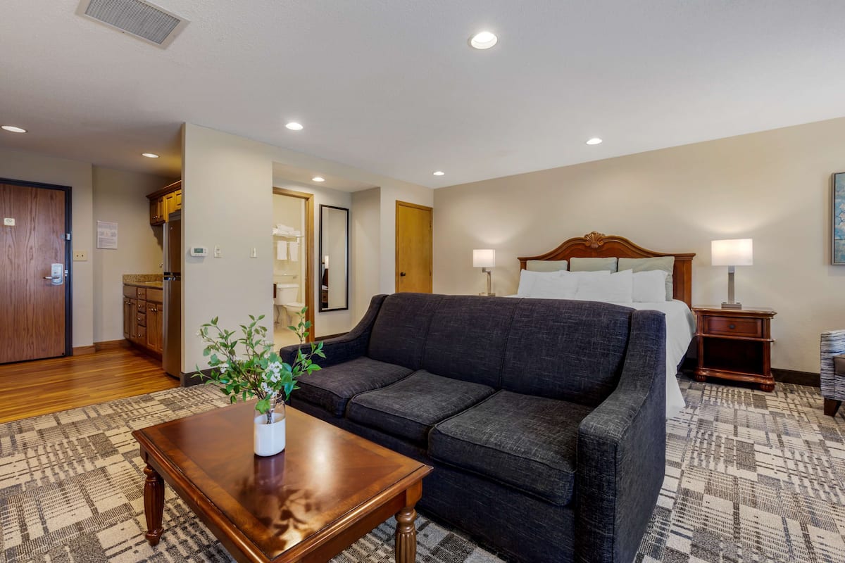Standard Room, 1 King Bed, Non Smoking, Kitchenette | Premium bedding, pillow-top beds, in-room safe, desk