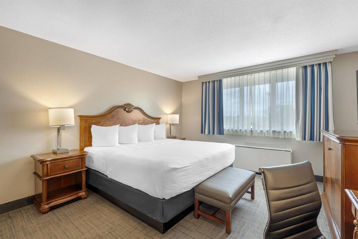 Suite, 1 King Bed, Non Smoking, Jetted Tub | Premium bedding, pillowtop beds, desk, laptop workspace