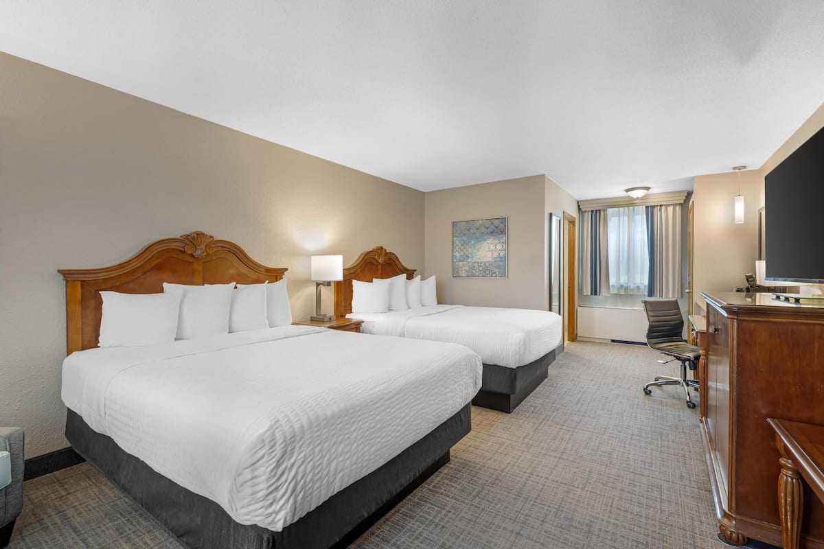 Standard Room, 2 Queen Beds, Non Smoking, Pool View (2nd Floor) | Premium bedding, pillowtop beds, desk, laptop workspace