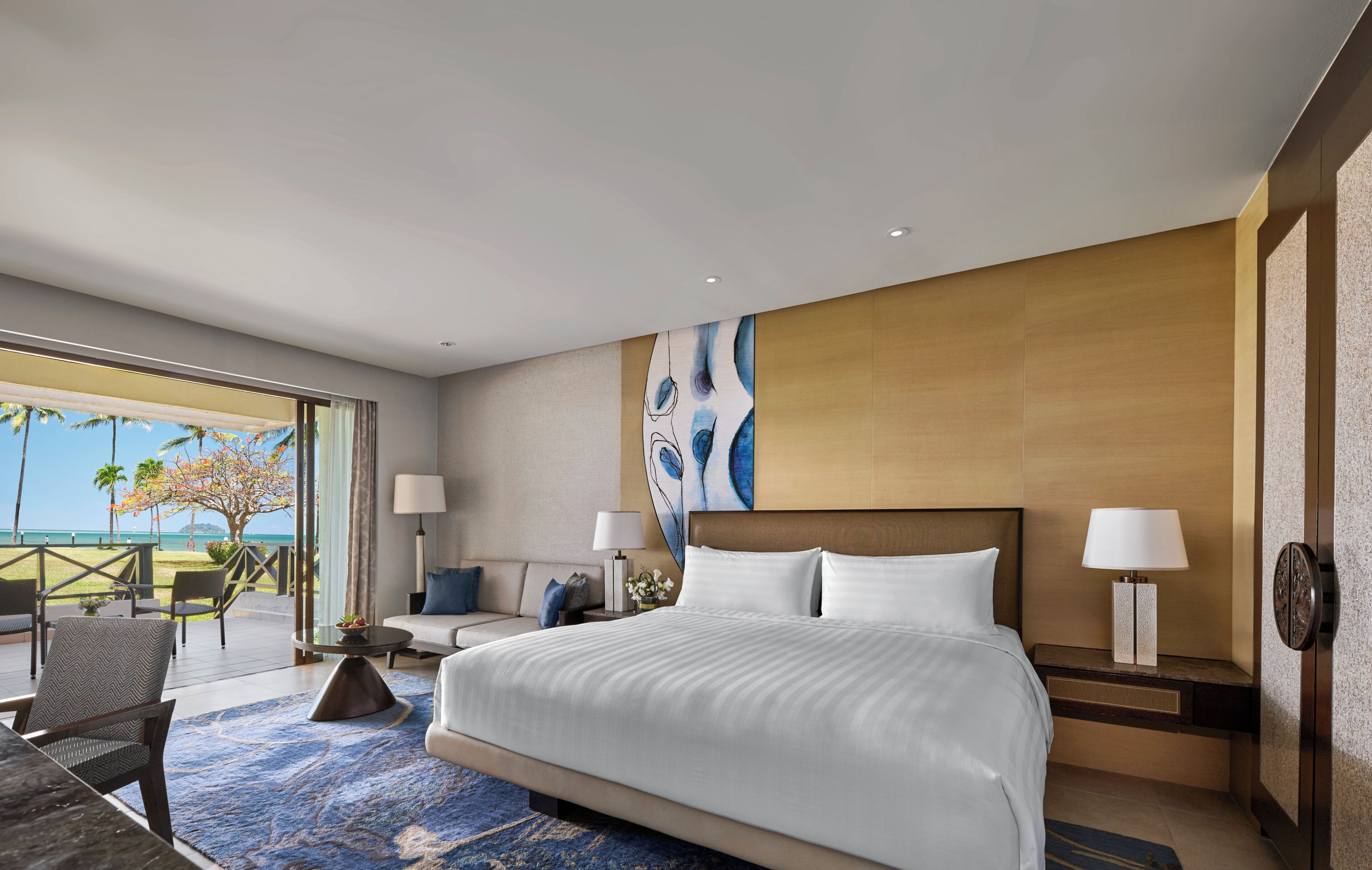 Family Room, 1 King Bed, Pool View (Tanjung, Terrace) | Down comforters, in-room safe, individually decorated