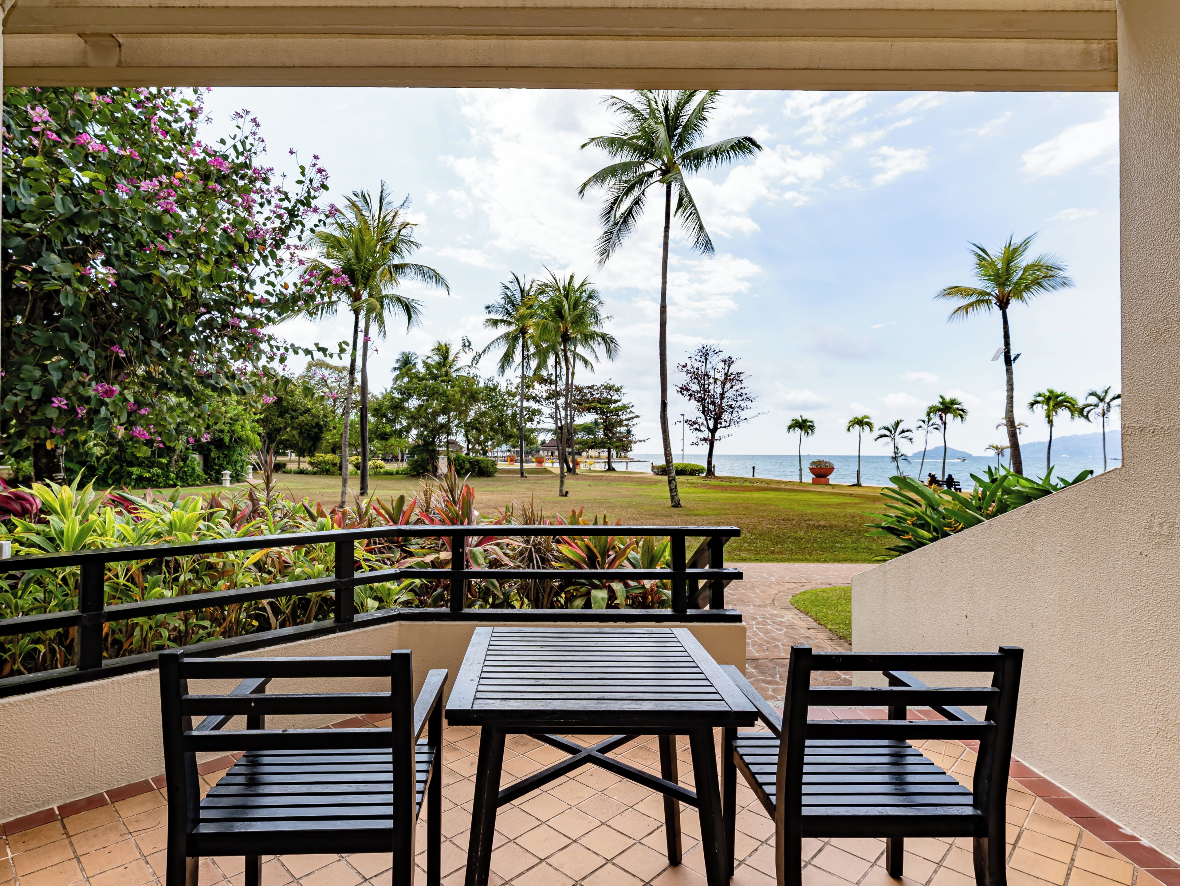 Kamar Twin, teras, pemandangan laut (Kinabalu) | Teras/patio