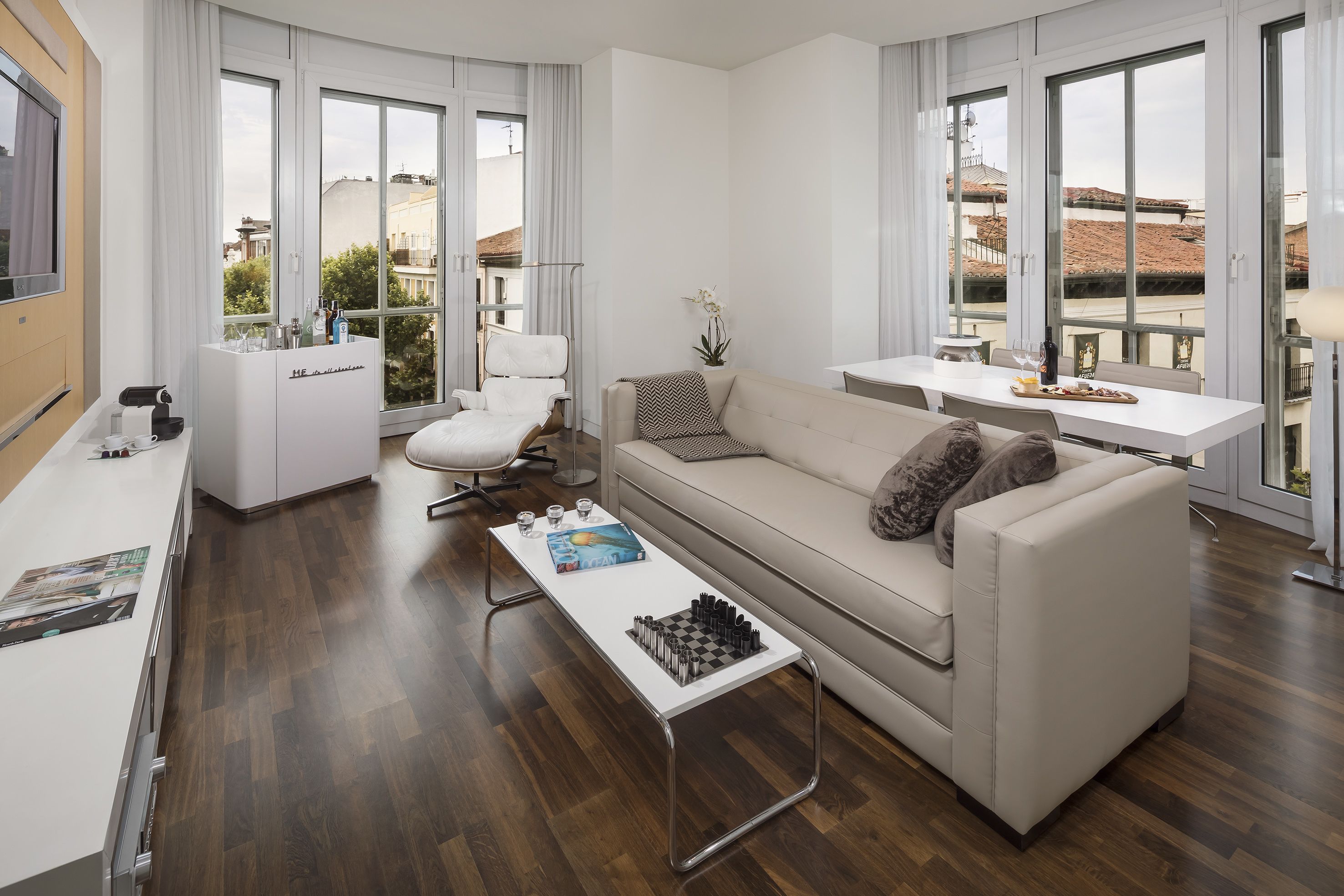 42-inch led tv with premium tv channels, tv, ipod dock