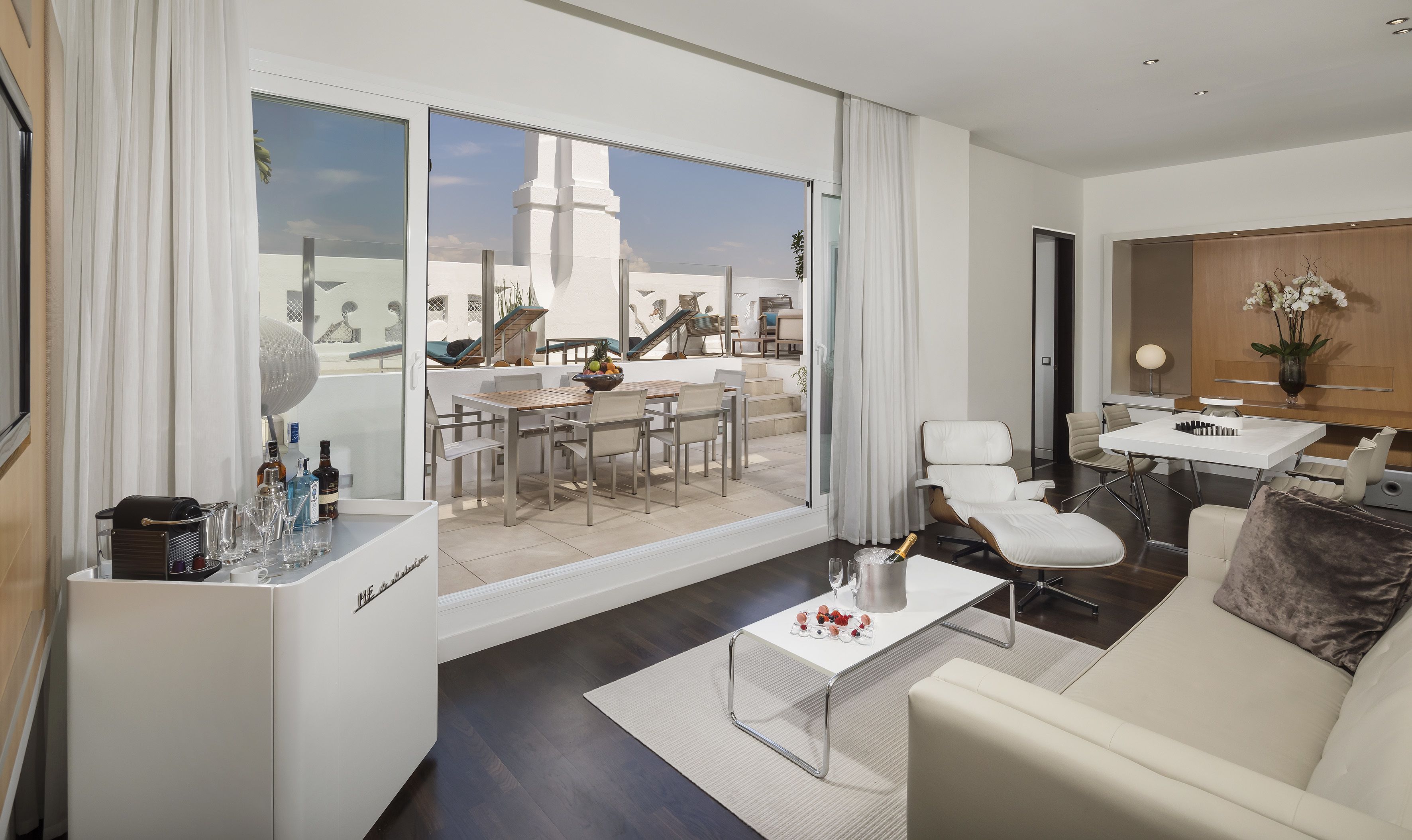 room, hot tub (ultimate me-chill out lounge, terrace) | living room | 42-inch led tv with premium tv channels, tv, ipod dock