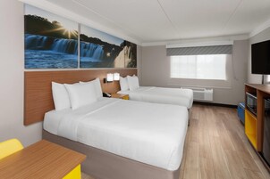 Room, 2 Double Beds, Non Smoking | Premium bedding, desk, iron/ironing board, free cribs/infant beds