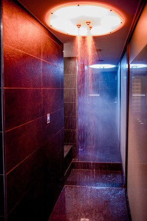 Sauna, hot tub, steam room, body treatments, hot stone massages
