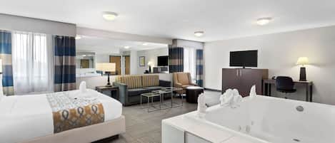 Rom – standard, 1 kingsize-seng, ikke-røyk, massasjebadekar | Senger med overmadrass, safe på rommet og skrivebord