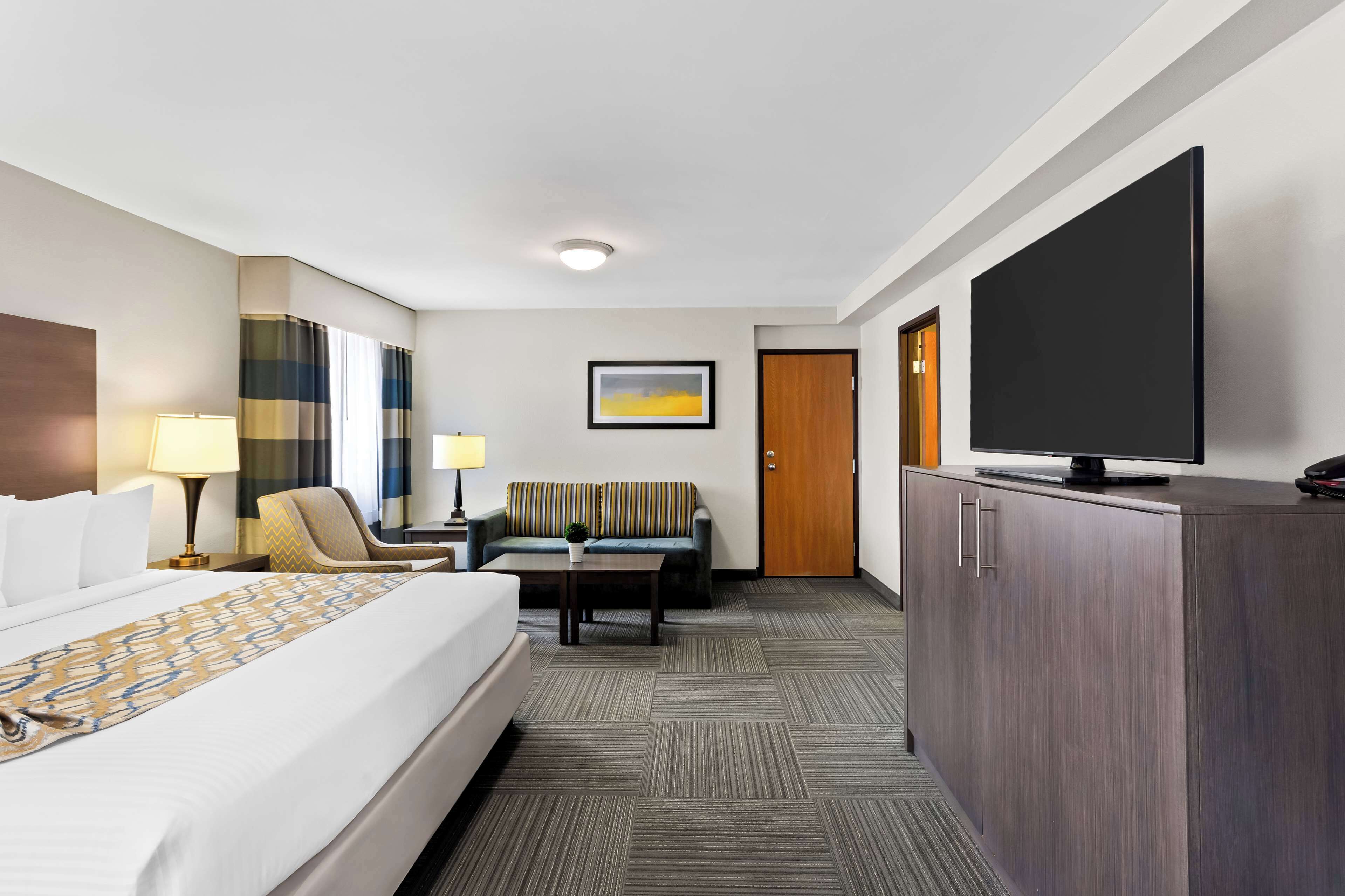 standard room, 1 king bed, non smoking, microwave (with sofabed) | 1 bedroom, pillow-top beds, in-room safe, desk