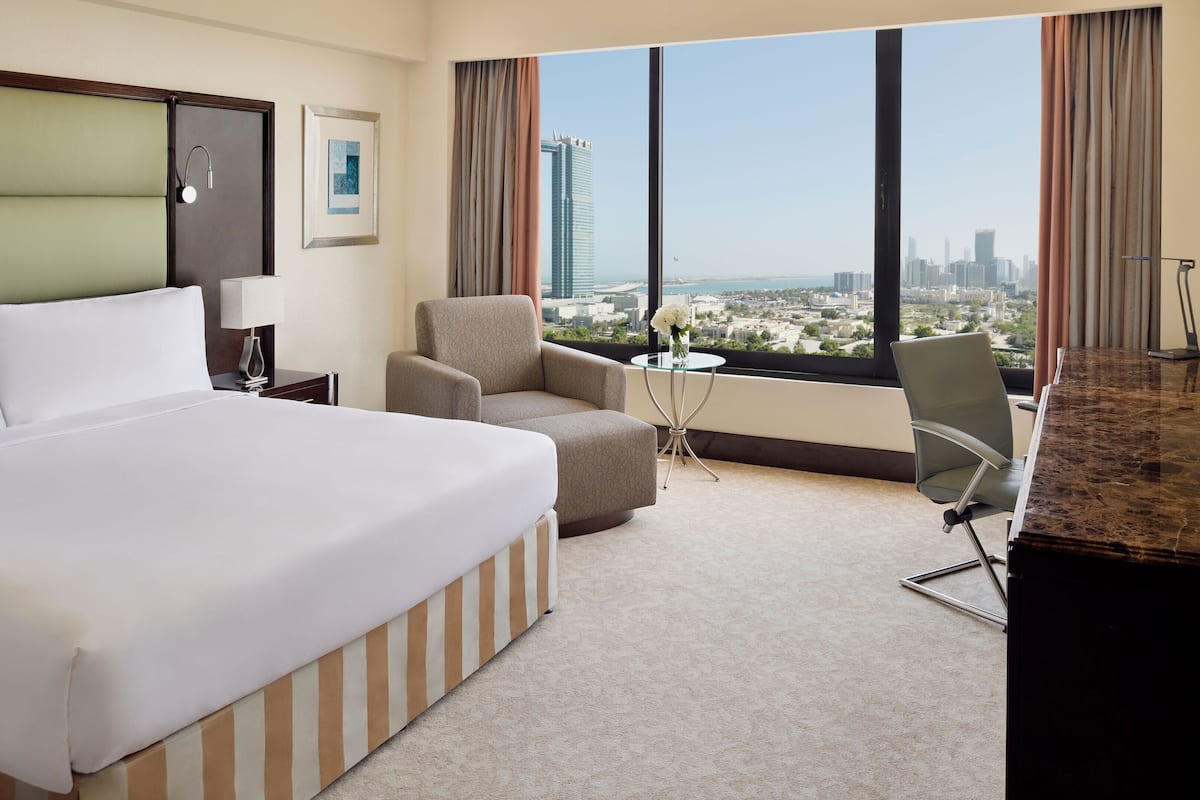 Premium bedding, down comforters, pillowtop beds, minibar