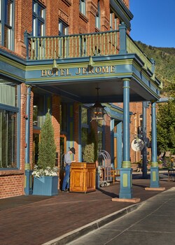 Exterior detail at Hotel Jerome, Auberge Resorts Collection