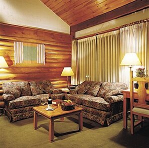 Suite, 1 King Bed | Living room - Post Hotel and Spa (Lake Louise)
