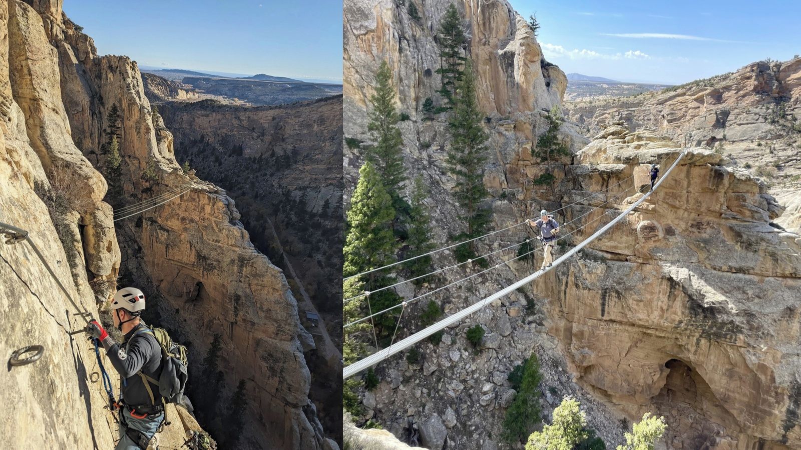Outdoor rock climbing