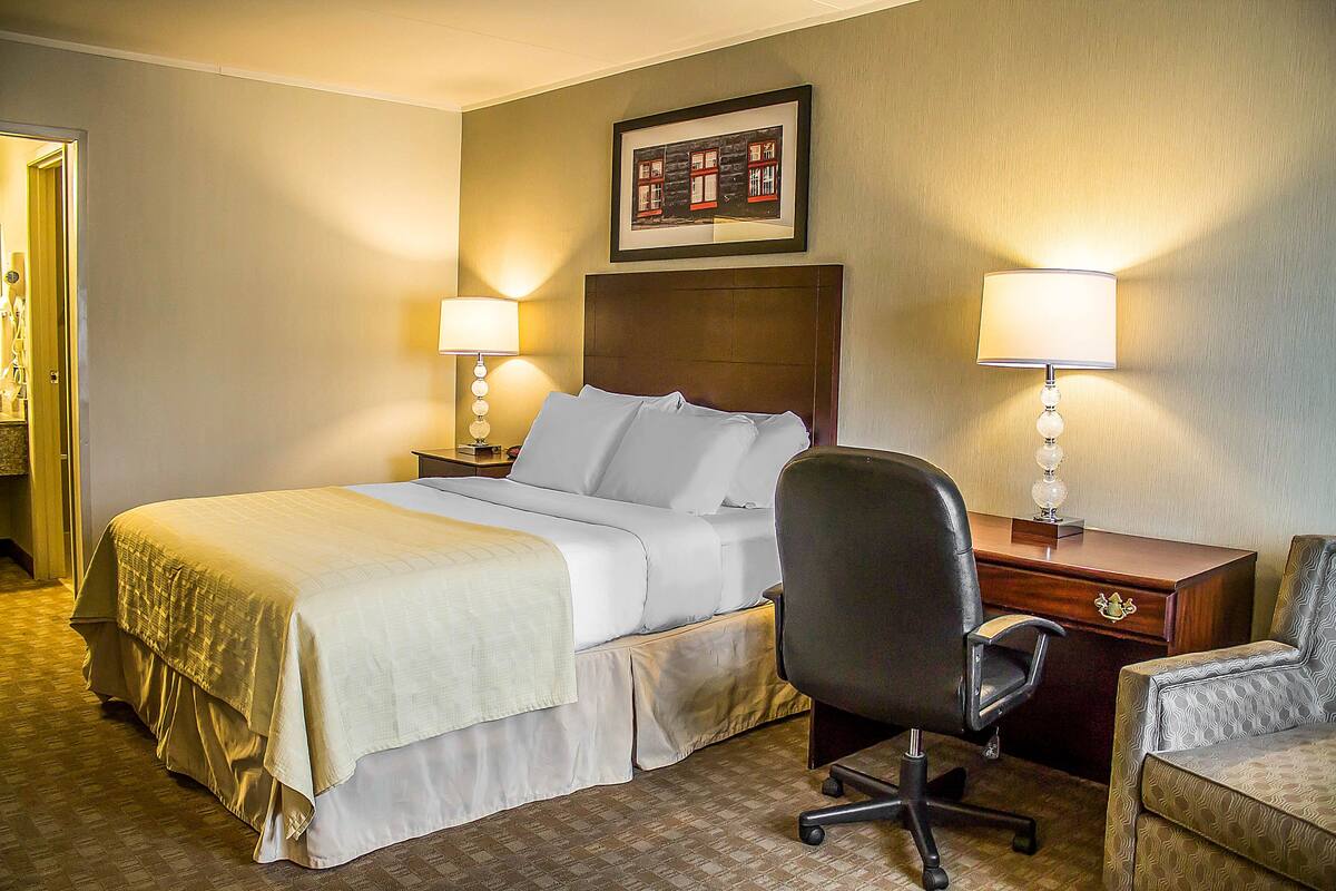 blackout curtains, iron/ironing board, free cots/infant beds