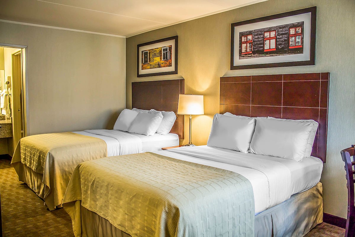 blackout curtains, iron/ironing board, free cots/infant beds