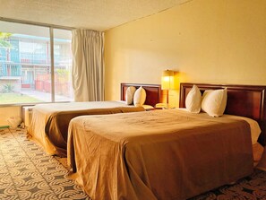 Standard Room, 2 Double Beds | 1 bedroom, free WiFi, bed sheets, alarm clocks