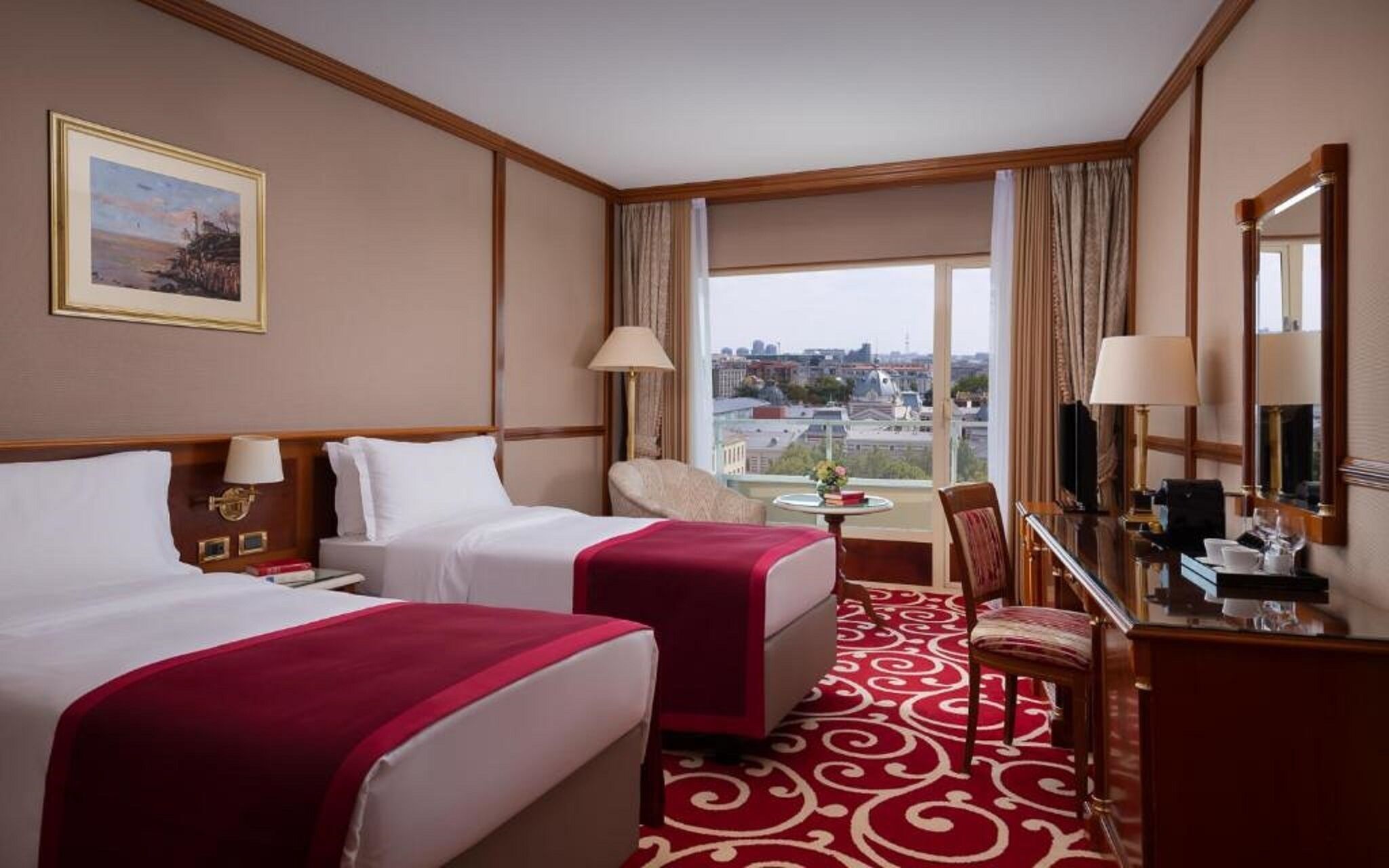 Down comforters, pillowtop beds, minibar, in-room safe