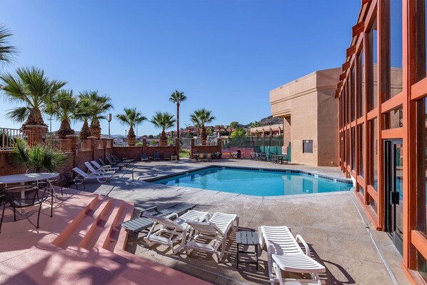 Indoor pool, outdoor pool