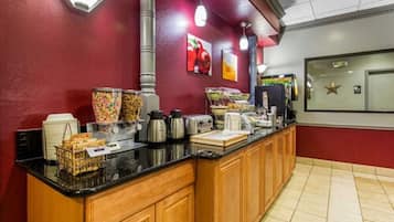 Free daily buffet breakfast