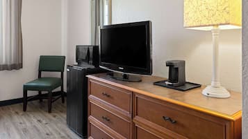 Premium bedding, pillowtop beds, desk, blackout drapes