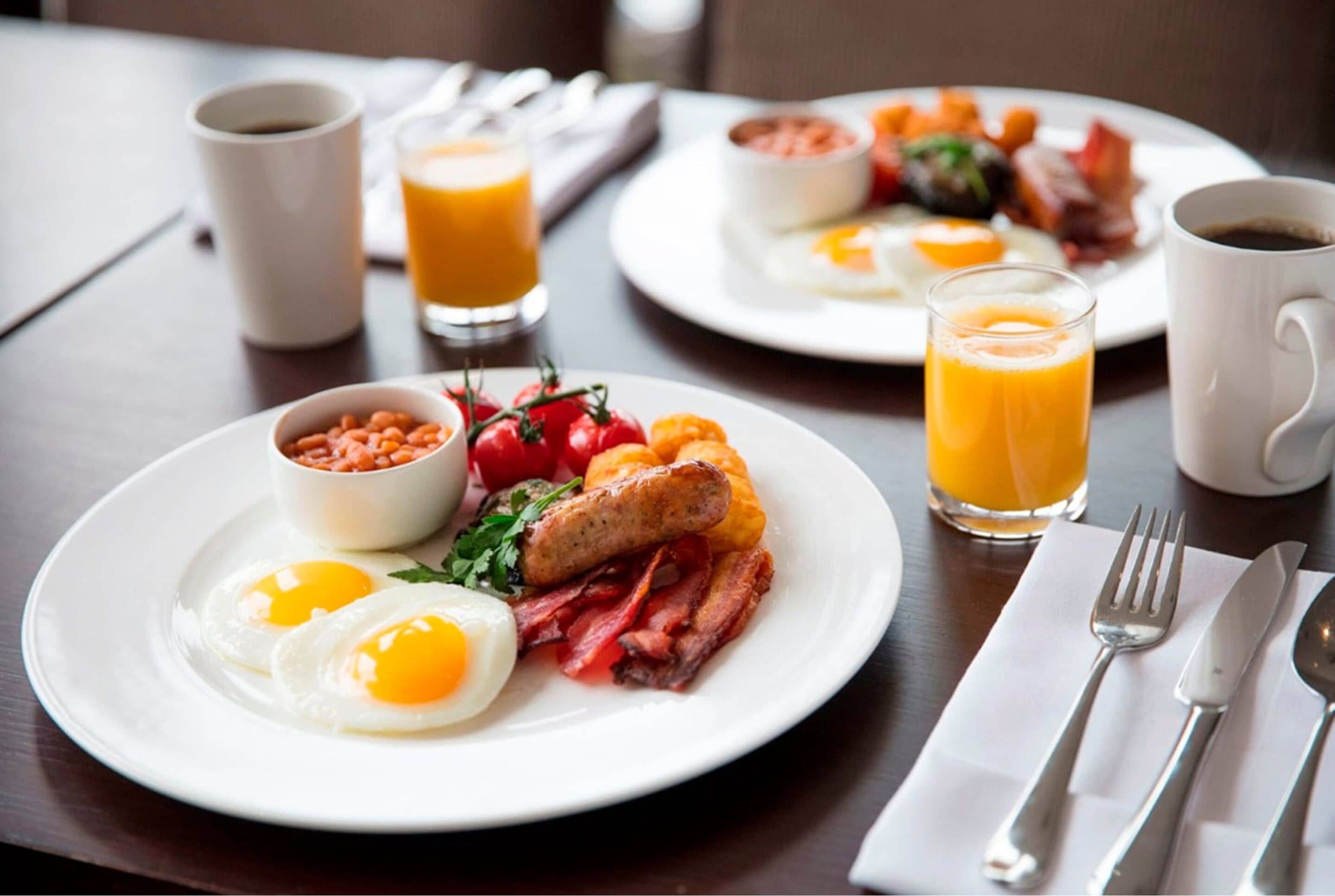 Frokostbuffé hver dag (GBP 21.50 per person)