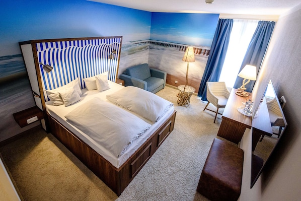 Comfort-Zimmer | Zimmersafe, Schreibtisch, Verdunkelungsvorhänge, schallisolierte Zimmer