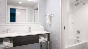 Free toiletries, hair dryer, towels