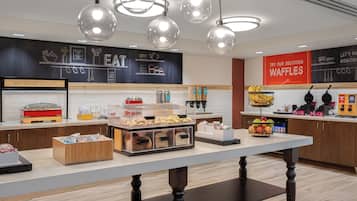 Free daily buffet breakfast