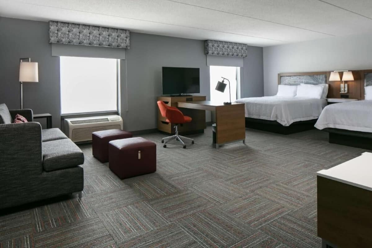 Premium bedding, down comforters, pillowtop beds, desk