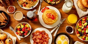 Free daily on-the-go breakfast 