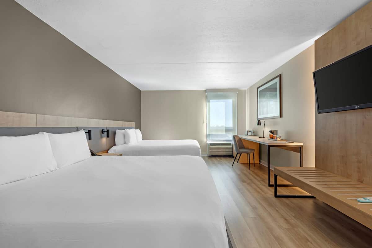 Room, 2 Queen Beds, Accessible, Non Smoking | 1 bedroom, Egyptian cotton sheets, premium bedding, pillow-top beds